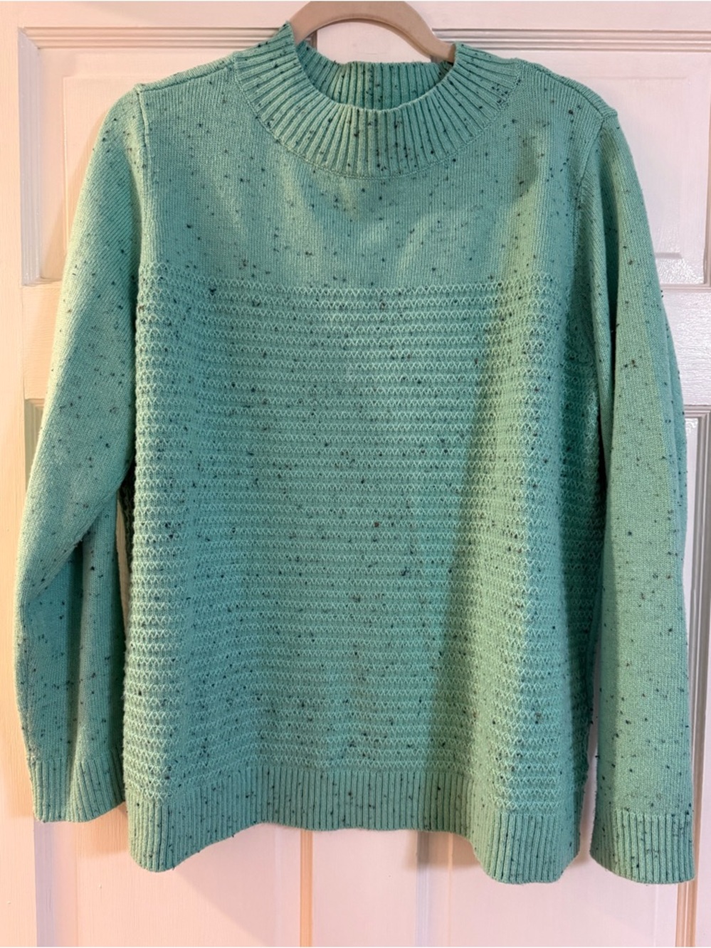 Talbots Teal Green lightweight Crewneck Sweater XL Spring